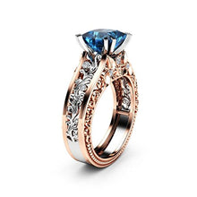 Load image into Gallery viewer, WensLTD_ 1PC Boho Jewelry Silver Natural Gemstone Marquise Moonstone Personalized Ring (#8, Rose Gold)
