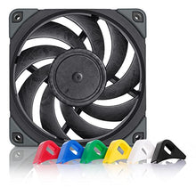 Load image into Gallery viewer, Noctua Bundle: 4X NF-A12x25 PWM chromax.Black.swap, Premium Quiet Fan, 4-Pin (120mm, Brown) + 2X NA-SFMA1, Fan Mounting Adaptors (4 Pieces, Black)
