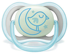 Load image into Gallery viewer, Philips AVENT Ultra Air Nighttime 6-18 Months Pacifier, SCF376/43, Blue, (Pack of 4)
