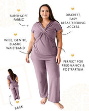 Load image into Gallery viewer, Kindred Bravely Davy Ultra Soft Maternity &amp; Nursing Pajamas Sleepwear Set (Dusty Mauve, Small)
