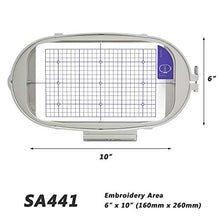 Load image into Gallery viewer, Sew Tech Embroidery Hoops for Brother Innovis NQ1600E NQ1400E NQ3600D Dream Machine 2 VE2200 4000D 1500D V7 V5 VM5200 Babylock Embroidery Machine Hoop (6x10"-SA441)
