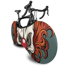 Load image into Gallery viewer, XINLU Evil Scary Clown Monster Bicycles Covers Wheel Cover Bike Bicycle Dust Cover Wheel Cover Keeps Floors and Walls Dirt-Free Fit Almost All Bicycles
