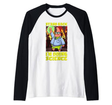 Load image into Gallery viewer, Mademark x SpongeBob SquarePants - SpongeBob Stand Back Im Doing Science Scientist Experiments Raglan Baseball Tee
