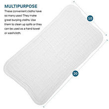 Load image into Gallery viewer, AllSett Baby 8 Pack Muslin Burp Cloths Large 20" by 10" 100% Cotton, Hand Wash Cloth 6 Layers Extra Absorbent and Soft
