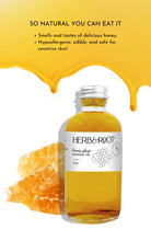 Load image into Gallery viewer, Herb &amp; Root Honey Flavored Massage Oil, Natural, Edible Delicious, Premium Grade Massage Therapy Oil Blend
