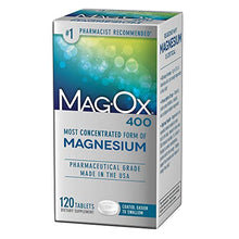 Load image into Gallery viewer, Mag-Ox Magnesium Supplement 483mg – 120 Tablets – Pharmaceutical Grade Magnesium Oxide, Most Concentrated Form of Magnesium
