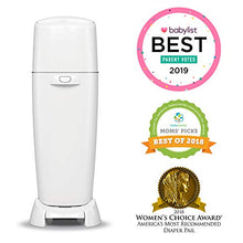 Load image into Gallery viewer, Playtex Diaper Genie Complete Pail with Built-In Odor Controlling Antimicrobial, Includes Pail &amp; 1 Refill, White
