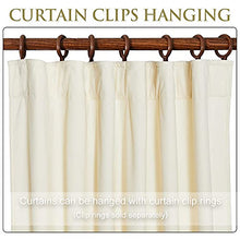Load image into Gallery viewer, StangH Ivory White Bedroom Curtains - Super Soft Velvet Texture Window Drapes for Sliding Glass Door, High Ceiling Tall Privacy Curtain Panels for Living Room / Church, W52 x L120, 2 Panels

