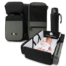 Load image into Gallery viewer, Multipurpose Portable Baby Changing Mat: Diaper Bag, Foldable Travel Bassinet, Playpen &amp; Storage
