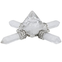 Load image into Gallery viewer, rockcloud Pyramid Energy Generator,Reiki Chakra Healing Crystal Stone,Rock Quartz
