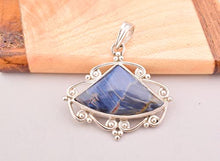 Load image into Gallery viewer, Natural Pietersite Fancy Shape Pendant Necklace In 925 Sterling Silver Statement Jewelry For Woman Jewelry, Gift For Mother, Healing Crystal
