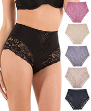 Load image into Gallery viewer, Barbra's 5 Pack Women's Light Control Full Coverage Lace Briefs Panties (2XL)
