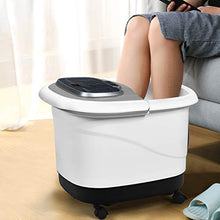 Load image into Gallery viewer, Giantex Foot Spa Bath Massager w/Heat, Water Shower Adjustable in Angles, Motorized Shiatsu Massage Balls &amp; 2 Maize Rollers, Time &amp; Temper Control, LED Display, Home Pedicure Foot Bath Tub, Grey
