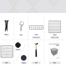 Load image into Gallery viewer, SONGMICS Pet Playpen Includes Zip Ties, Upgrade Customizable Animal Fence with Storage, Door, Metal Wire Pen Fence for Small Animals, Bunnies, Rabbits, Puppy Guinea Pigs, for Indoor Use ULPI03H
