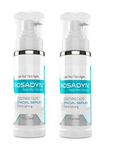 Load image into Gallery viewer, Rosadyn Rosacea Serum and Sensitive Skin (2 Pack) - Treatment Gel for Facial Redness Relief, Face Moisturizer, Calming Lotion and Anti Aging Cream in One - With Natural and Organic Ingred

