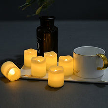 Load image into Gallery viewer, Flameless Votive Candles,Flameless Flickering Electric Fake Candle,Pack of 24,Battery Operated LED Tea Lights in Warm White for Wedding,Table,Festival Celebration,Halloween,Christmas Decorations
