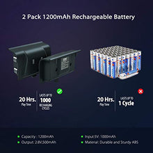 Load image into Gallery viewer, Controller Charger for Xbox One,YCCTEAM Rechargeable Battery Pack for Xbox One, Xbox One X, Xbox One S, Xbox One Elite Controller, Charging Station for Xbox One with 2pcs 1200mAh Rechargeable Battery
