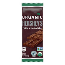 Load image into Gallery viewer, HERSHEY'S Organic Milk Chocolate Candy, Individually Wrapped, 1.55 oz Bar (12 Count)
