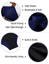 Load image into Gallery viewer, Tournesol Plus Size Women's Bathing Suit Bottoms Tummy Control Swim Tankini Skirt Ruffle Swimsuit Swimwear Shorts Navy Blue

