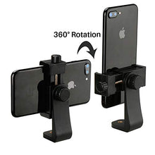 Load image into Gallery viewer, Phone Tripod Mount with Remote 360 Rotation Smartphone Holder Adapter Compatible with iPhone 11 Pro Xs Max XR X 8 7 6 6s Plus Samsung Nexus
