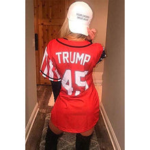 Load image into Gallery viewer, Greater Half Jersey: Liberty Edition Red Trump #45 Jersey (2XL)
