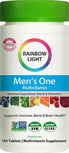 Load image into Gallery viewer, Rainbow Light Men’s One Multivitamin – High Potency with Vitamin C, D &amp; Zinc for Immune Support, Non-GMO, Vegetarian – 150 Tablets (5 Month Supply)
