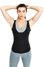 Load image into Gallery viewer, Sweat Shaper Women's Premium Workout Tank Top Slimming Polymer Sauna Vest (XX-Large-3X-Large, Black)
