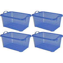 Load image into Gallery viewer, Life Story Blue Closet Organization &amp; Storage Box Container, 55 Quart (4 Pack)
