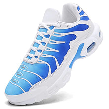 Load image into Gallery viewer, Men's Running Shoes Air Cushion Cross Trainer Shoes Fashion Athletics Sport Sneakers Tennis Basketball Zapatillas de Hombre White Blue
