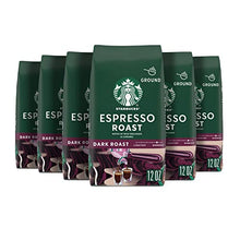 Load image into Gallery viewer, Starbucks Ground Coffee—Dark Roast Coffee—Espresso Roast—100% Arabica—6 bags (12 oz each)
