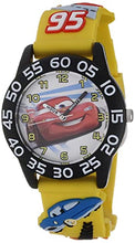 Load image into Gallery viewer, Disney Kids' W001505 Time Teacher Disney Cars Watch With Yellow 3-D Plastic Band
