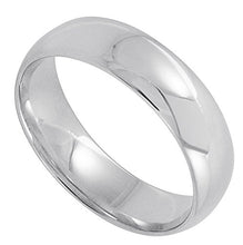 Load image into Gallery viewer, Men's 14K White Gold 6mm Comfort Fit Plain Wedding Band (Available Ring Sizes 8-12 1/2) Size 10.5
