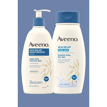 Load image into Gallery viewer, Aveeno Skin Relief Fragrance-Free Moisturizing Lotion for Sensitive Skin, with Natural Shea Butter &amp; Triple Oat Complex, Unscented Therapeutic Body Lotion for Itchy, Extra-Dry Skin, 18 fl. oz
