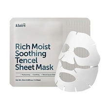 Load image into Gallery viewer, [DearKlairs] Rich Moist Soothing Tencel Sheet Mask 25ml 10 sheets, Mask full of moisturizing nutrients
