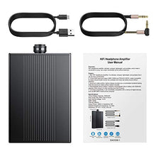 Load image into Gallery viewer, Proster Headphone Amplifier 3.5mm HiFi Audio Amp Supports Impedance 16-150Ω Portable DAC Amp Rechargeable Earphone Amplifier for iPhone iPod MP3 MP4 Digital Player Computer
