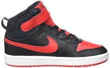Load image into Gallery viewer, Nike Court Borough MID Basketball Shoe - Kids' Black/University Red-White 3
