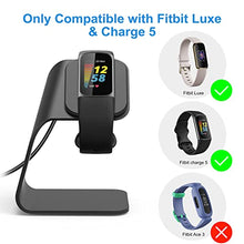 Load image into Gallery viewer, CAVN Charger Dock Compatible with Fitbit Charge 5 / Luxe, Replacement Aluminum Charging Stand Dock Station Base Accessories Cradle with 4.2ft USB Cord for Charge 5/Luxe Smart Watch
