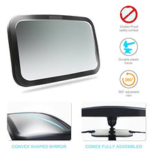 Load image into Gallery viewer, Shynerk Baby Car Mirror, Safety Car Seat Mirror for Rear Facing Infant with Wide Crystal Clear View, Shatterproof, Fully Assembled, Crash Tested and Certified
