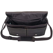 Load image into Gallery viewer, Kenneth Cole Reaction Risky Business Messenger Full-Grain Colombian Leather Crossbody Laptop Case &amp; Tablet Day Bag, Dark Brown, One Size
