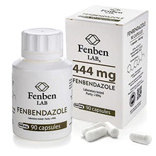 Load image into Gallery viewer, Fenben LAB Fenbendazol 444mg, Purity >99%, by Fenben Lab, Certified Third-Party Laboratory Tested, Analysis Report Included, 90 Caps
