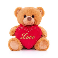 Load image into Gallery viewer, Lazada Teddy Bear with Heart Stuffed Animal(I Love You) Gifts 8 Inches
