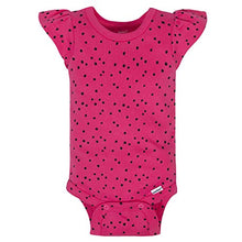 Load image into Gallery viewer, GERBER Baby Girls 4-Pack Short Sleeve Onesies Bodysuits, Pink Watermelon, 6-9 Months
