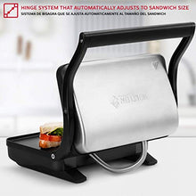 Load image into Gallery viewer, Holstein Housewares HH-0910601 2-Slice Panini Press Electric Griddle, Black
