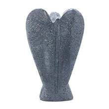 Load image into Gallery viewer, Nelson Creations, LLC Hematite Hand-Carved Natural Gemstone Crystal Healing Angel Figurine Statue, 2 Inch
