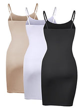 Load image into Gallery viewer, WILLBOND 3 Pieces Basic Cami Women Long Tanks Top Dress with Strap, Solid Color (M Size, Multicolor 2)
