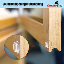 Load image into Gallery viewer, Pack of 100 Cabinet Door Bumpers - 1/2” Diameter Clear Adhesive Pads for Drawers, Glass Tops, Cutting Boards, Picture Frames, Small Furniture
