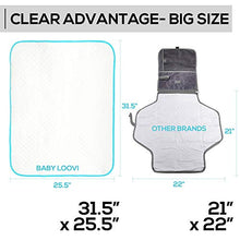 Load image into Gallery viewer, Portable Changing Pad for Home &amp; Travel – Waterproof Reusable Extra Large Size 31.5"x25.5'' Baby Changing Mat with Reinforced Double Seams - Change Diaper On The Go - Unisex Boys&amp;Girls
