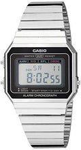 Load image into Gallery viewer, Casio Men's Classic Quartz Stainless-Steel Strap, Silver, 21.5 Casual Watch (Model: A700W-1ACF)
