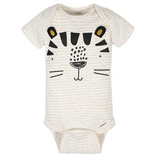 Load image into Gallery viewer, Gerber Baby Boys' 8-Pack Short Sleeve Onesies Bodysuits, Tiger Green, Newborn
