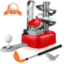 Load image into Gallery viewer, Blasland Kids Golf Toys Set - Outdoor Lawn Sport Toy, Training Golf Balls &amp; Clubs Equipment, Indoor Exercise, Outside Yard Active Gifts Toys for 3 4 5 6 7 8 Year Olds Toddlers Boys Girls
